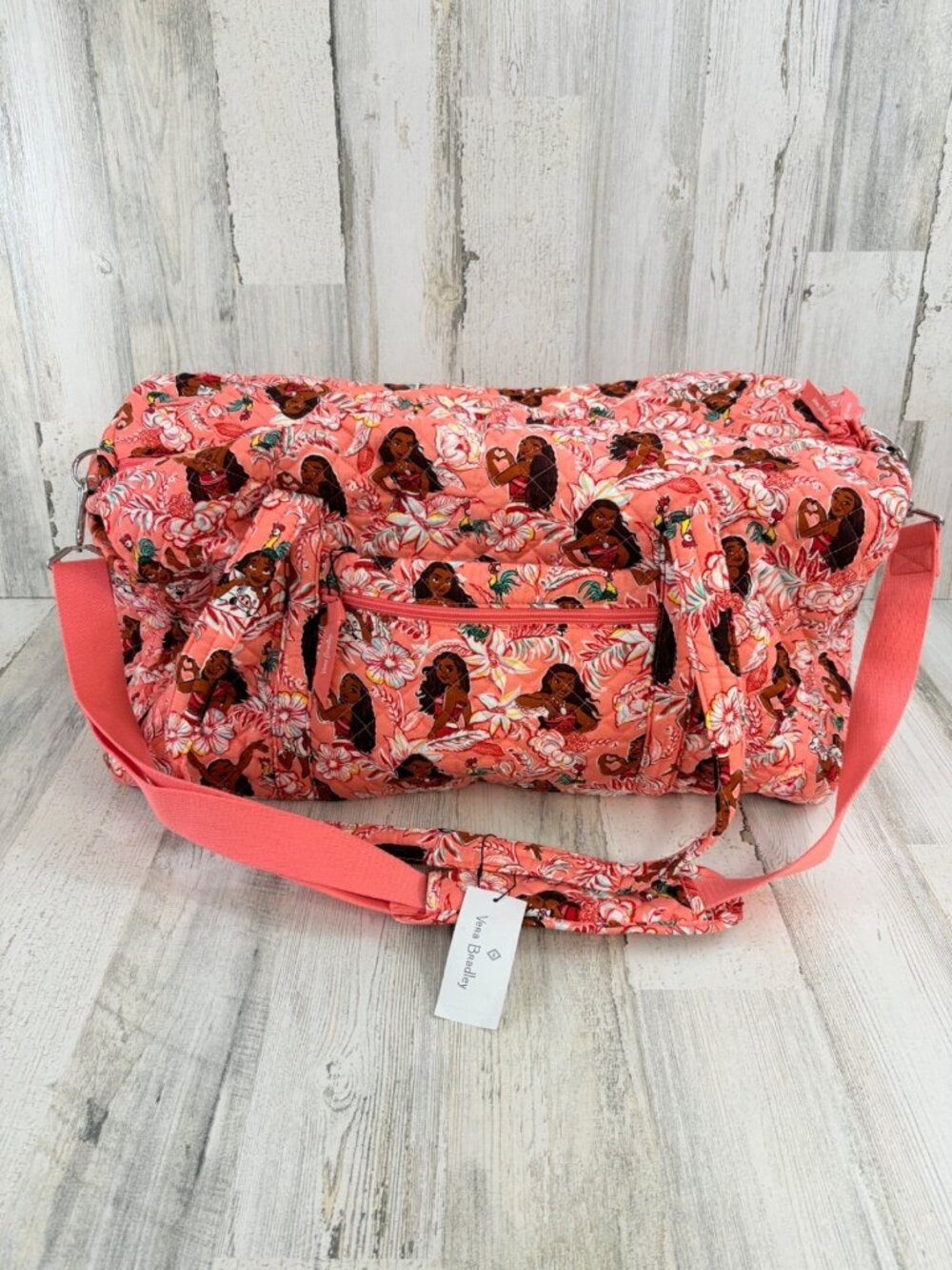 Vera Bradley Disney Moana Adventure Large Duffel Bag NWT - Picture 1 of 14